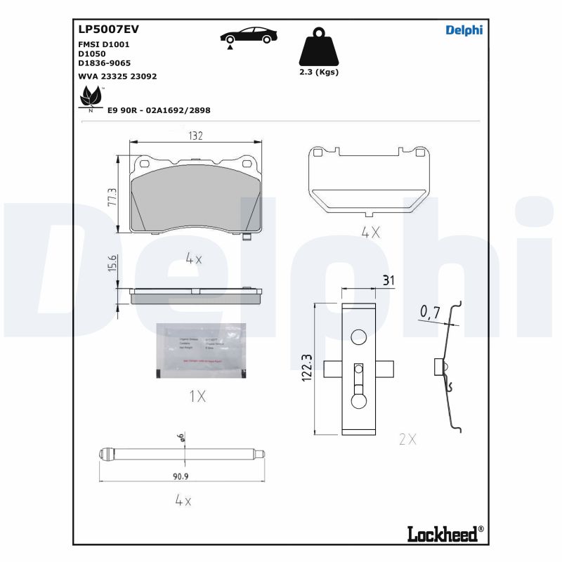 DELPHI LP5007EV Kit...