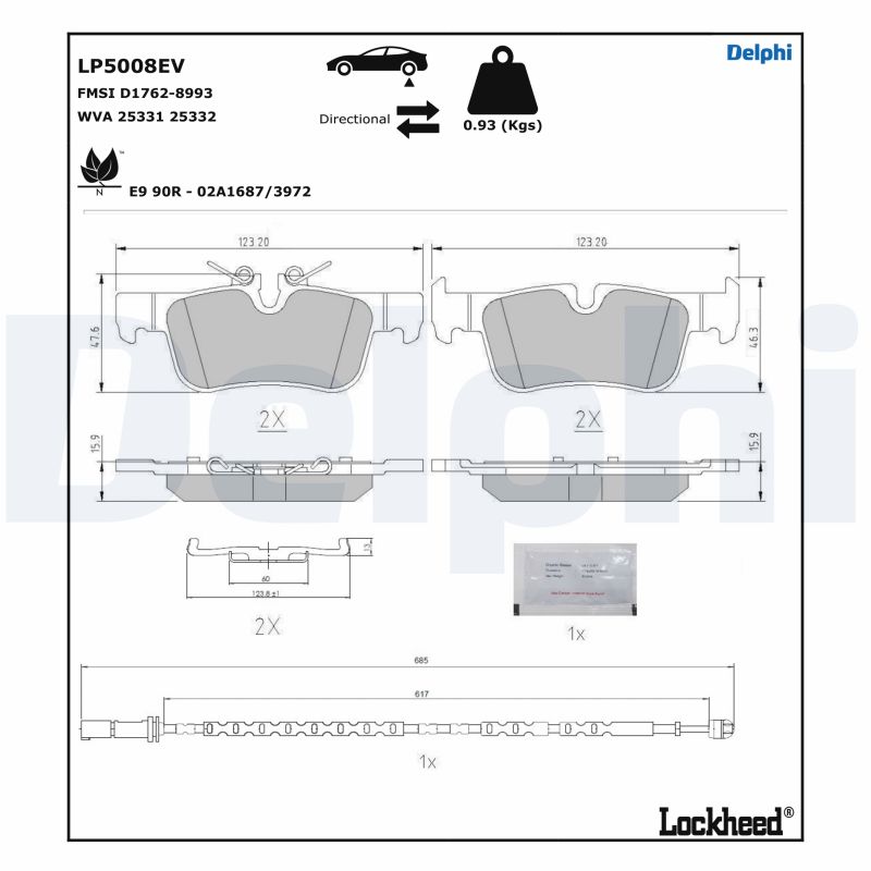 DELPHI LP5008EV Kit...