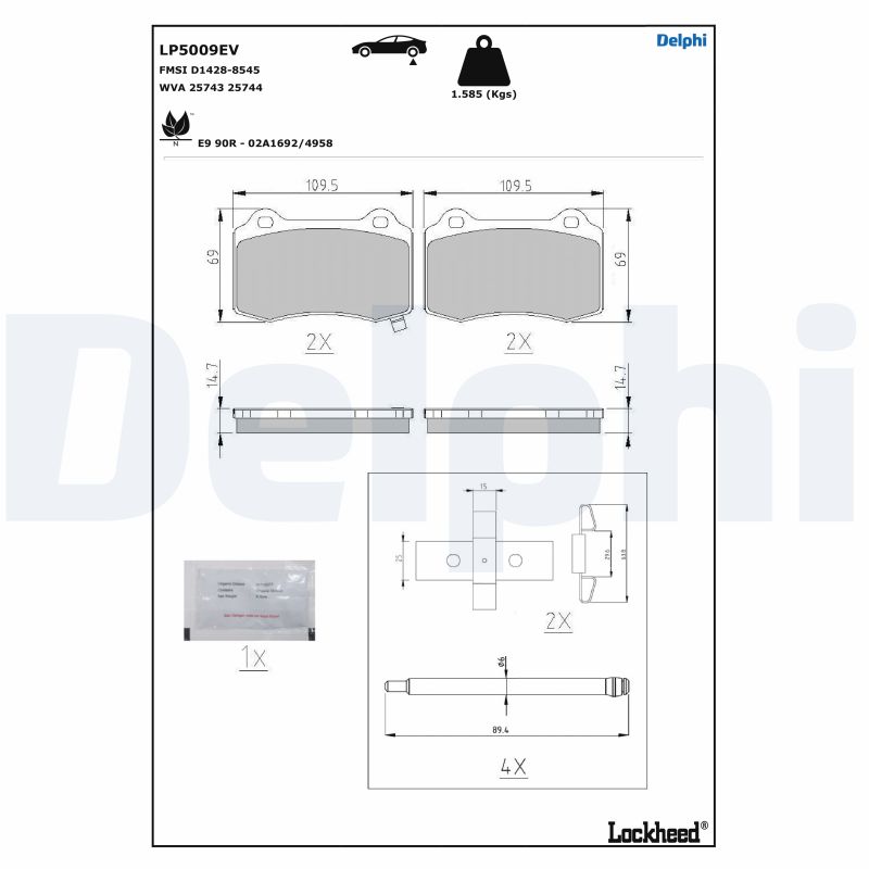 DELPHI LP5009EV Kit...