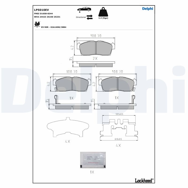 DELPHI LP5010EV Kit...