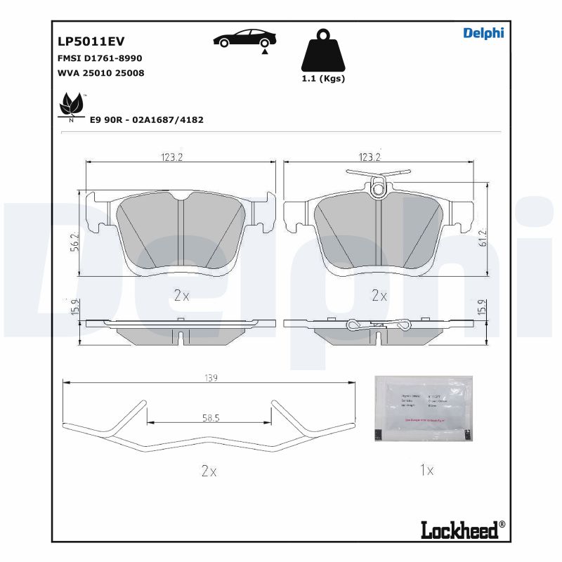 DELPHI LP5011EV комплект...