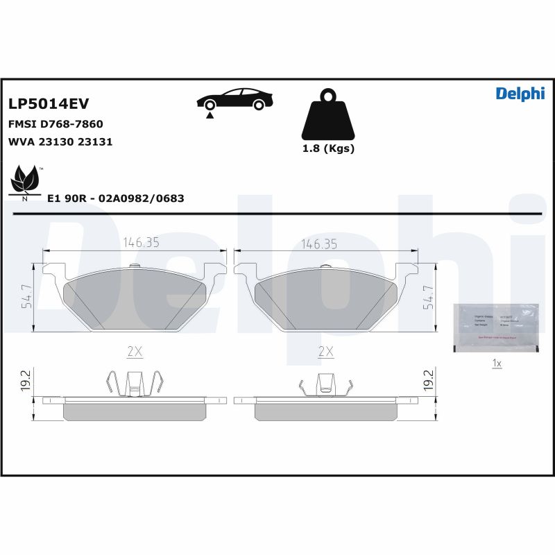 DELPHI LP5014EV комплект...