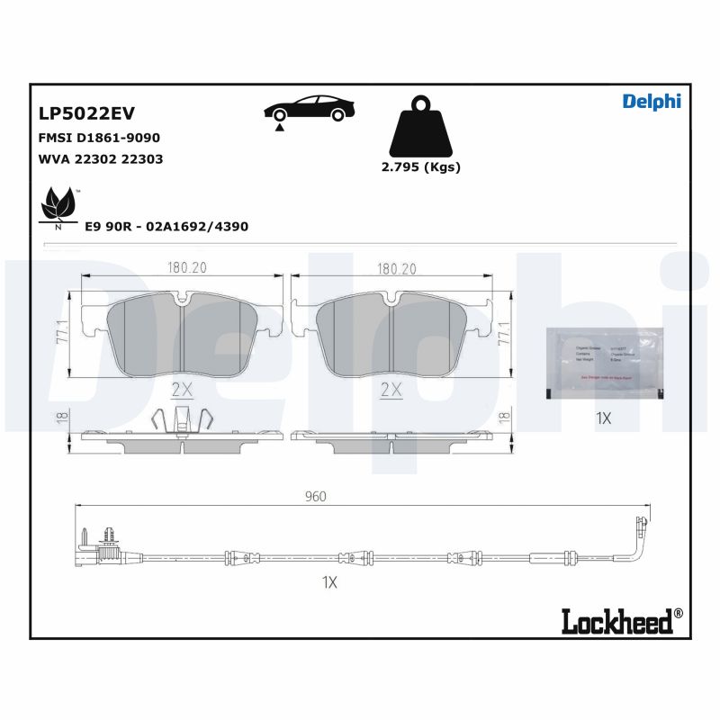 DELPHI LP5022EV Kit...