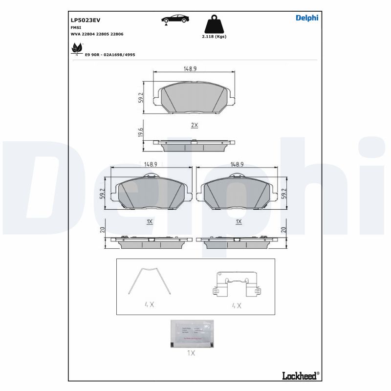 DELPHI LP5023EV Kit...
