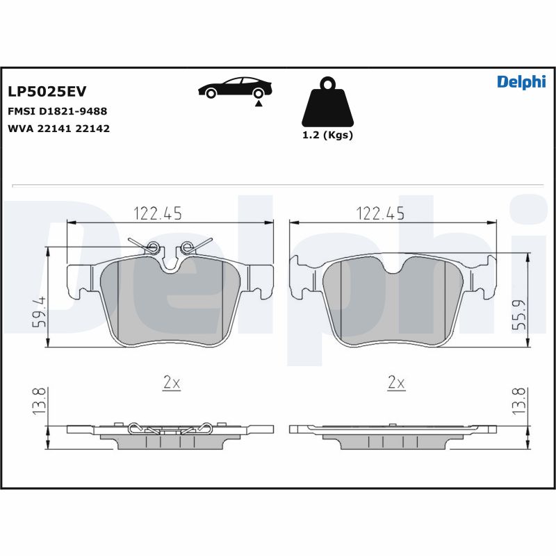 DELPHI LP5025EV Kit...