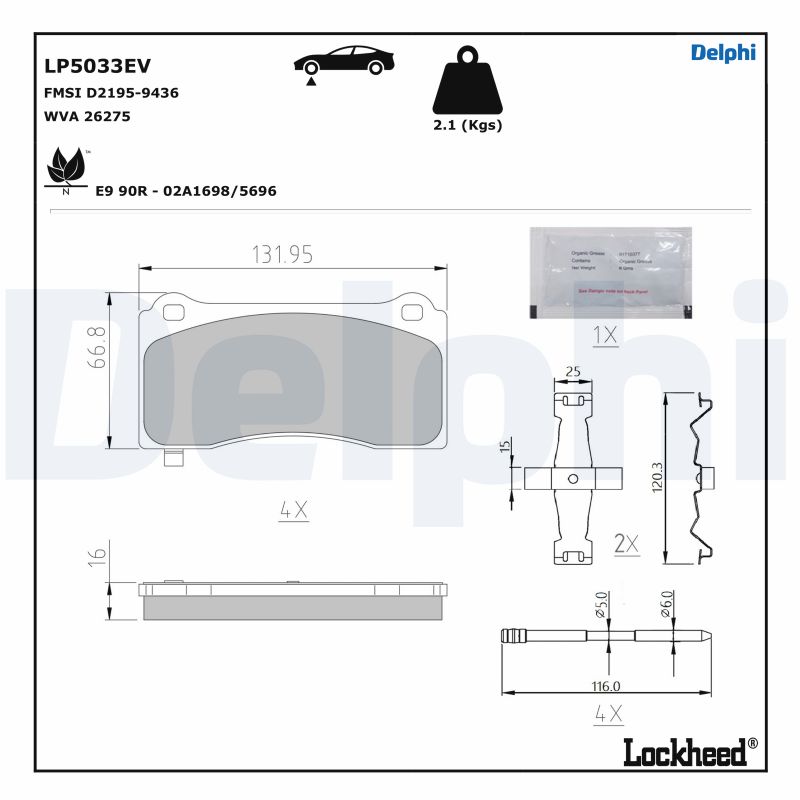 DELPHI LP5033EV Kit...