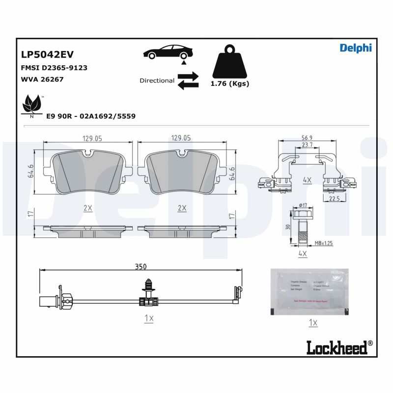 DELPHI LP5042EV Kit...