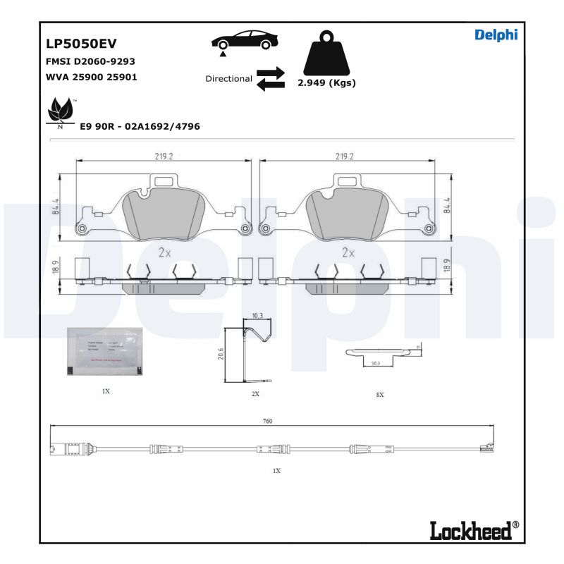 DELPHI LP5050EV Kit...