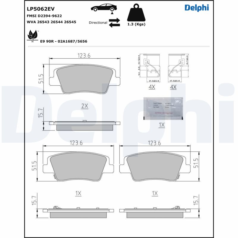 DELPHI LP5062EV комплект...