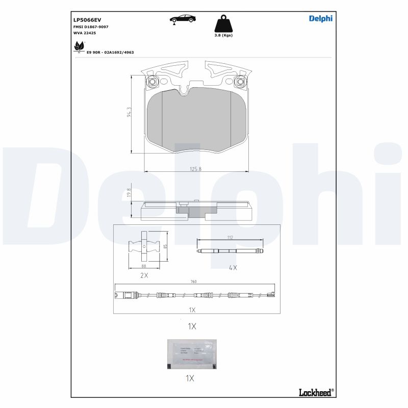 DELPHI LP5066EV Kit...