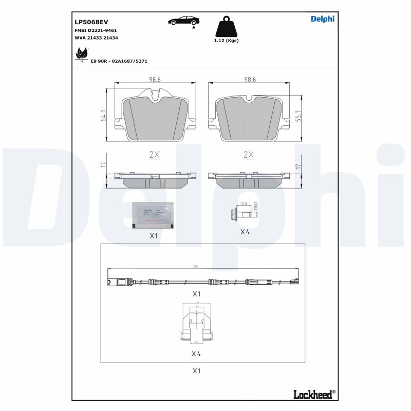 DELPHI LP5068EV Kit...