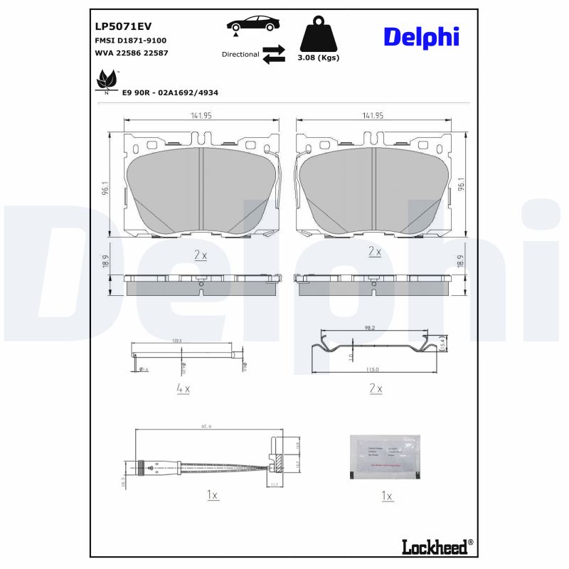 DELPHI LP5071EV Kit...