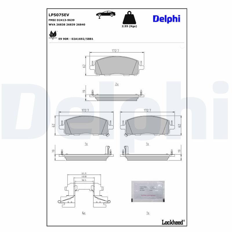 DELPHI LP5075EV Kit...