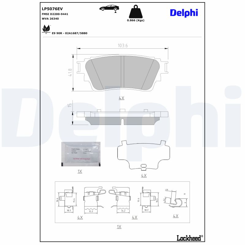 DELPHI LP5076EV Kit...