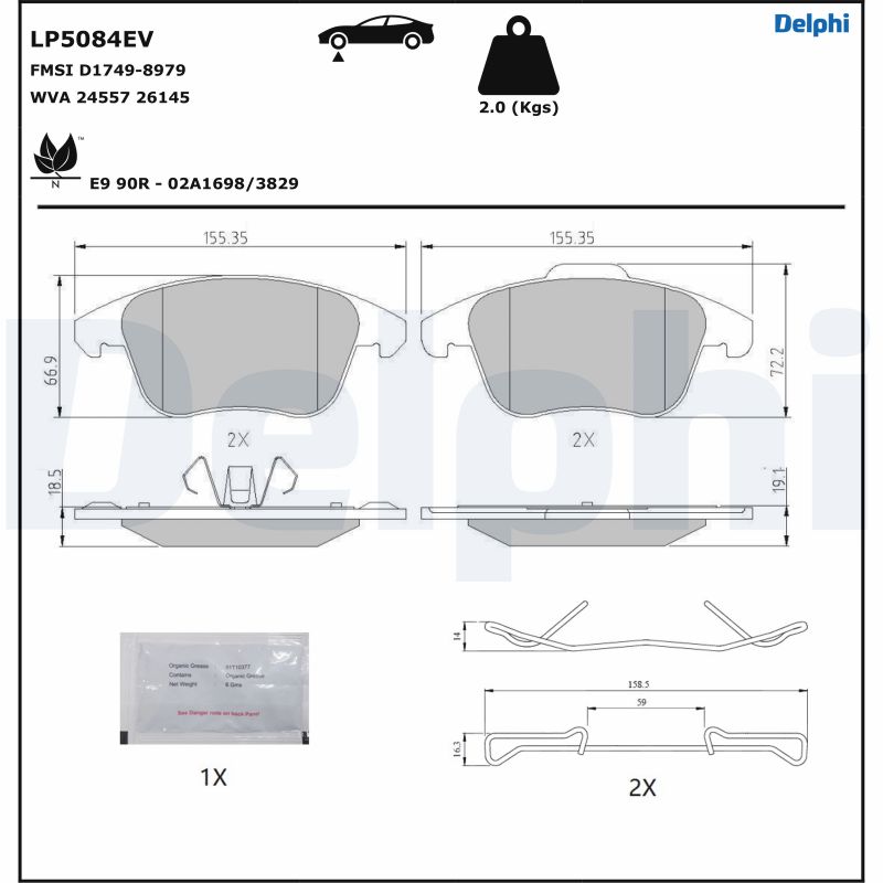 DELPHI LP5084EV комплект...