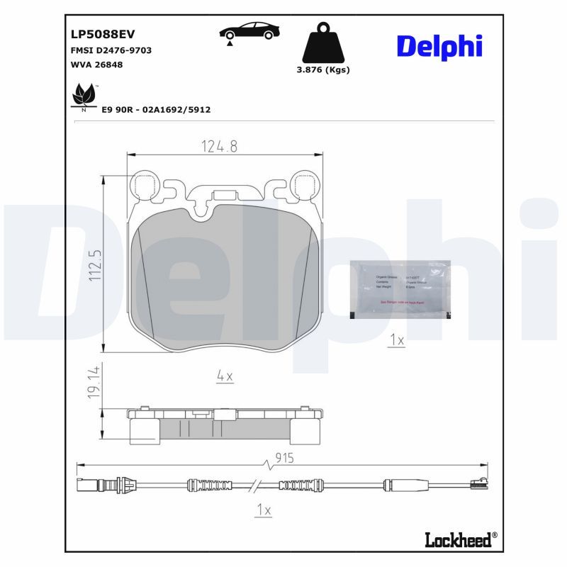 Brake Pad Set, disc brake