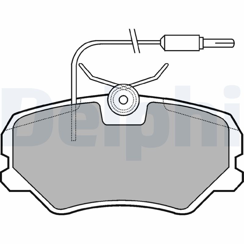 DELPHI LP564 Kit pastiglie freno, Freno a disco