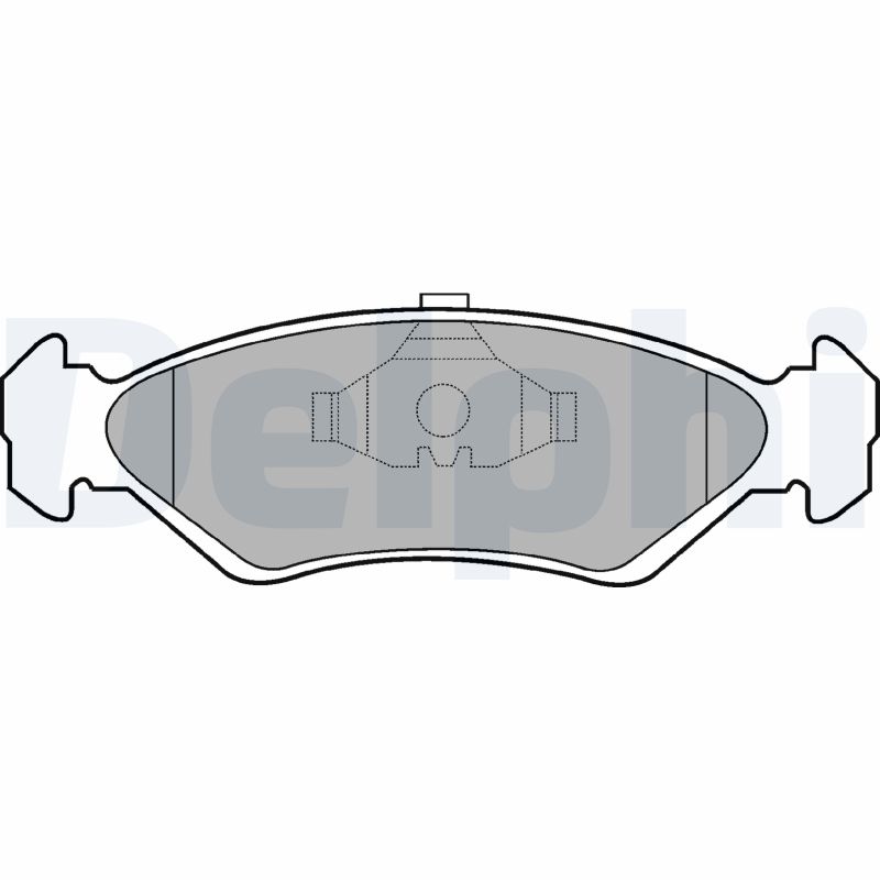 DELPHI LP591 Kit pastiglie freno, Freno a disco