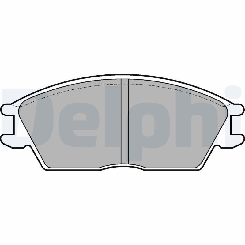 DELPHI LP593 Kit pastiglie freno, Freno a disco