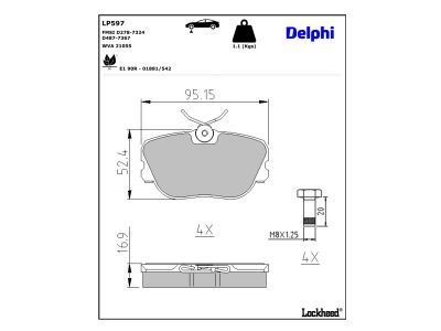 Brake Pad Set, disc brake