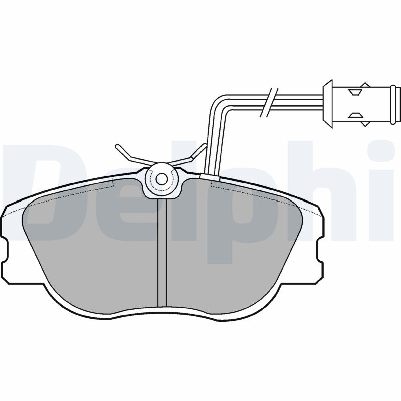 DELPHI LP598 Kit pastiglie freno, Freno a disco