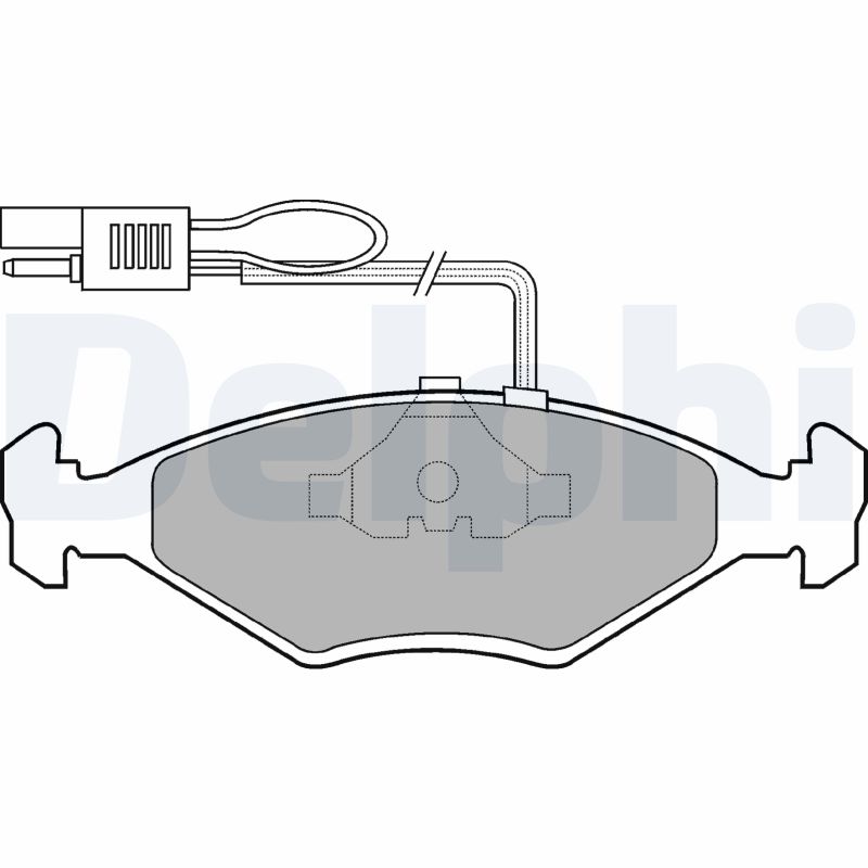 DELPHI LP604 Kit pastiglie freno, Freno a disco