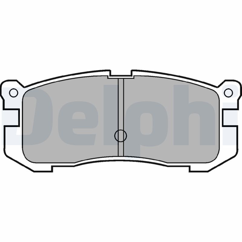 DELPHI LP624 Kit pastiglie freno, Freno a disco