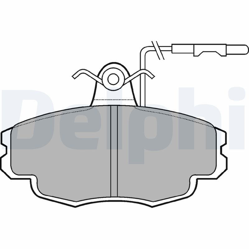 DELPHI LP695 Kit pastiglie freno, Freno a disco