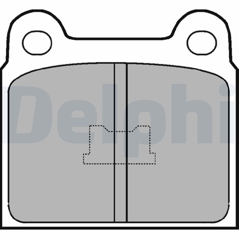 DELPHI LP76 Kit pastiglie freno, Freno a disco-Kit pastiglie freno, Freno a disco-Ricambi Euro