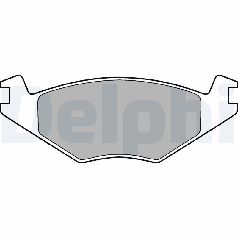 DELPHI LP760 Kit pastiglie freno, Freno a disco