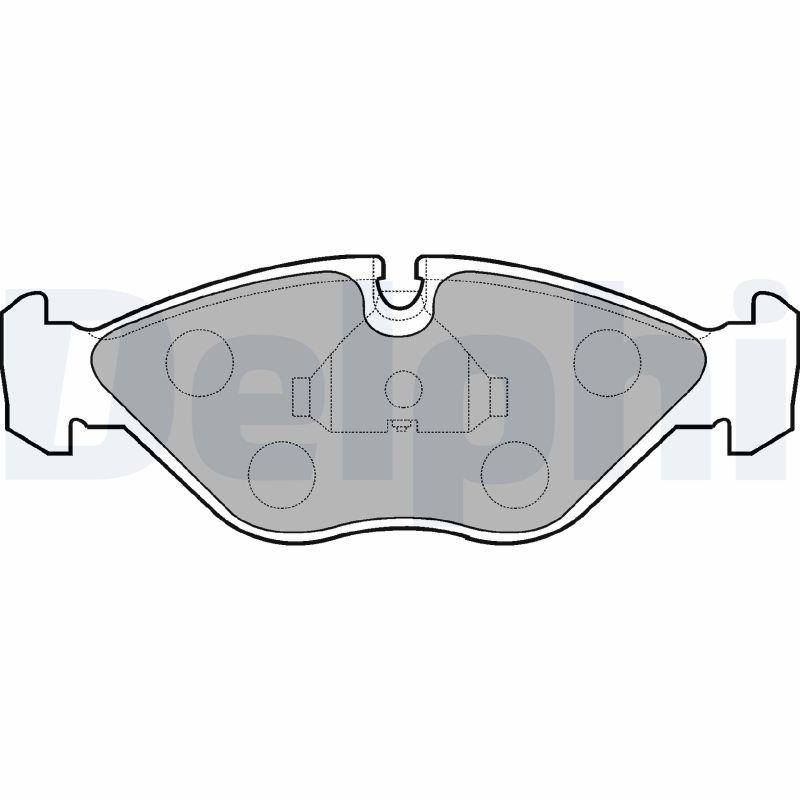 DELPHI LP786 Kit pastiglie freno, Freno a disco