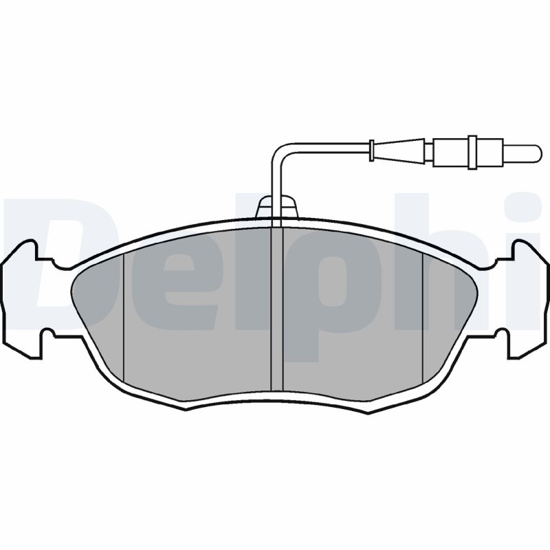 DELPHI LP793 Kit pastiglie freno, Freno a disco