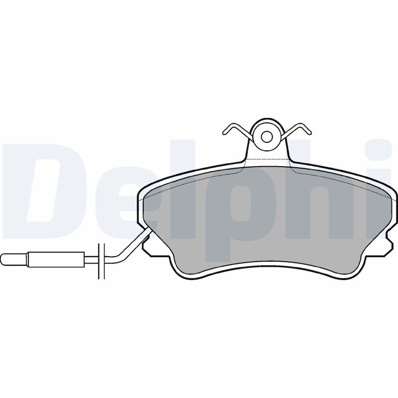 DELPHI LP822 Kit pastiglie freno, Freno a disco