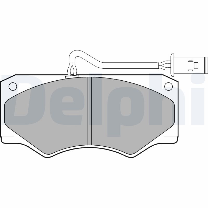 DELPHI LP833 Kit pastiglie freno, Freno a disco-Kit pastiglie freno, Freno a disco-Ricambi Euro