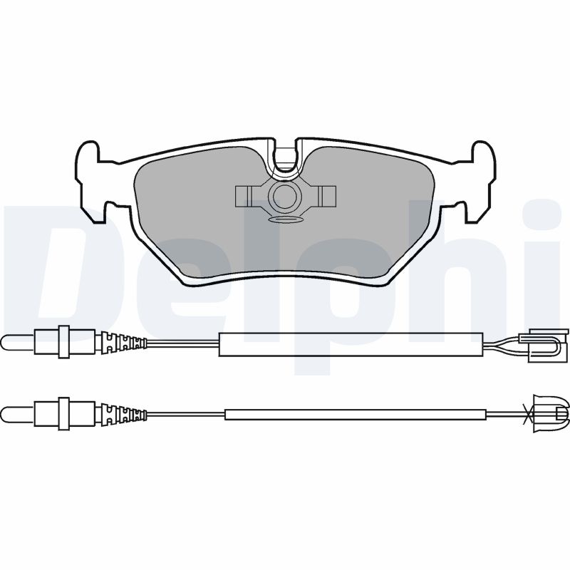 DELPHI LP910 Kit pastiglie freno, Freno a disco