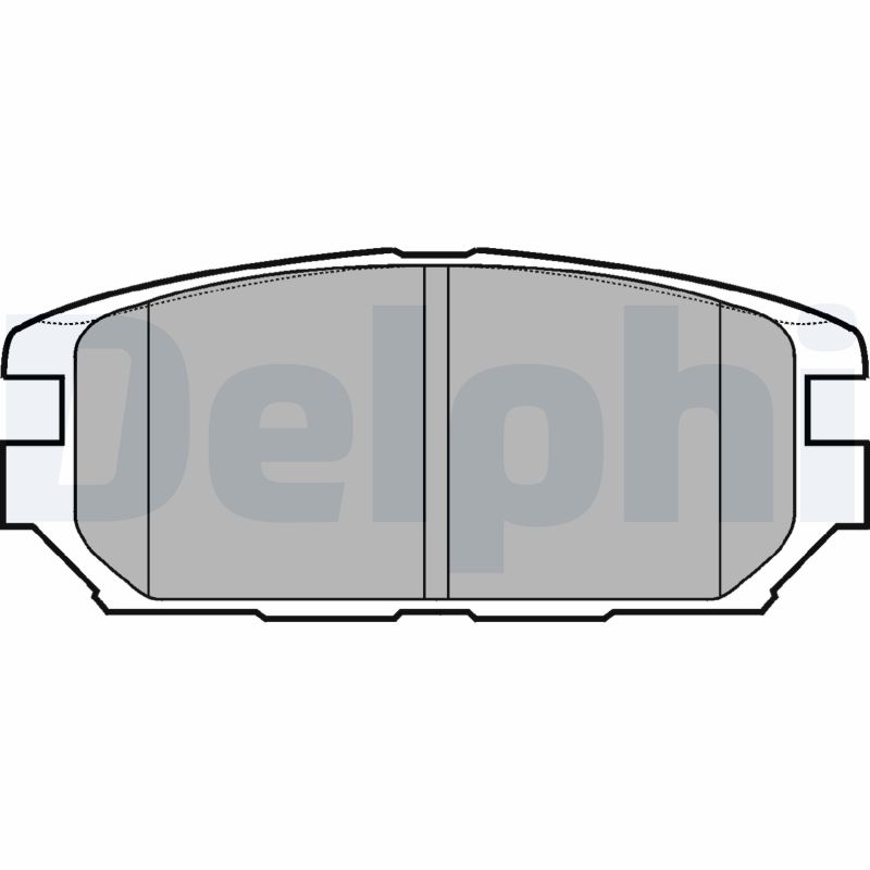 DELPHI LP921 Kit pastiglie freno, Freno a disco