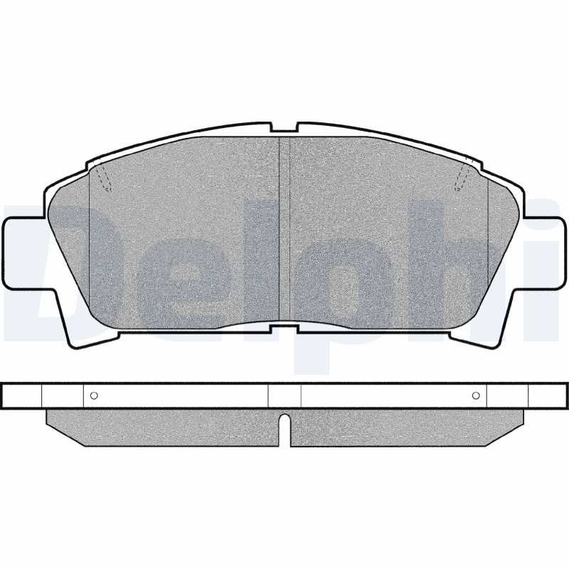 DELPHI LP940 Kit pastiglie freno, Freno a disco