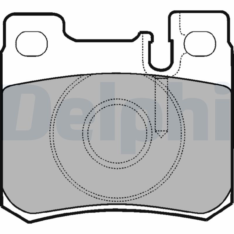 DELPHI LP947 Kit pastiglie freno, Freno a disco