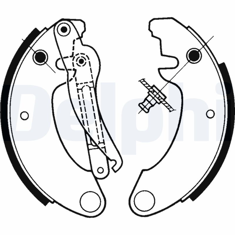 DELPHI LS1157 Kit ganasce freno