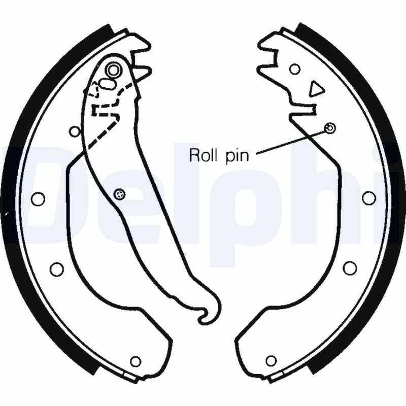 DELPHI LS1297 Kit ganasce freno-Kit ganasce freno-Ricambi Euro