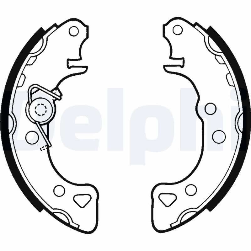 DELPHI LS1319 Kit ganasce freno