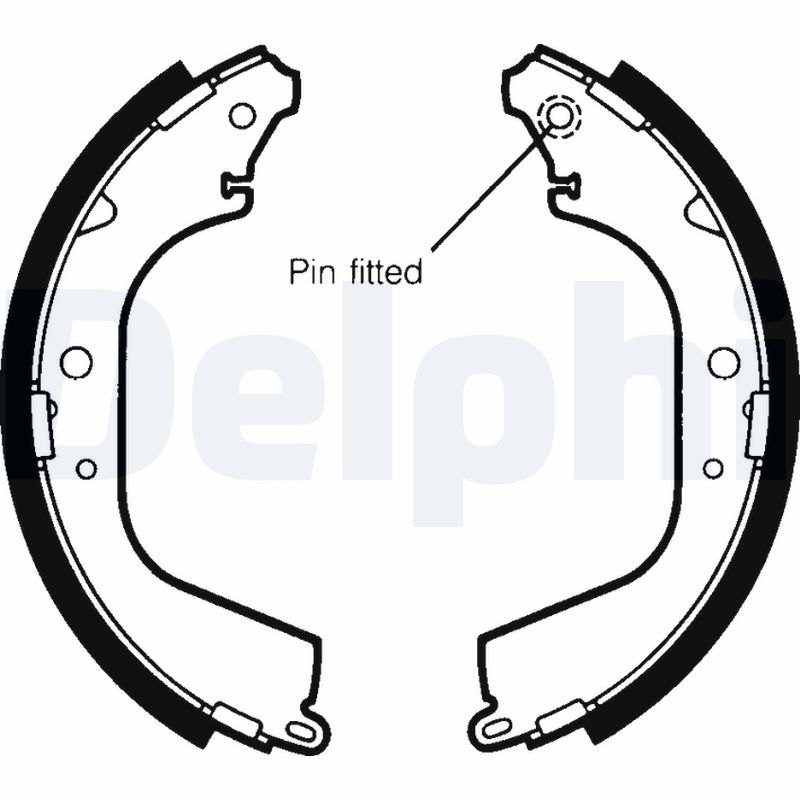 DELPHI LS1406 Kit ganasce freno-Kit ganasce freno-Ricambi Euro