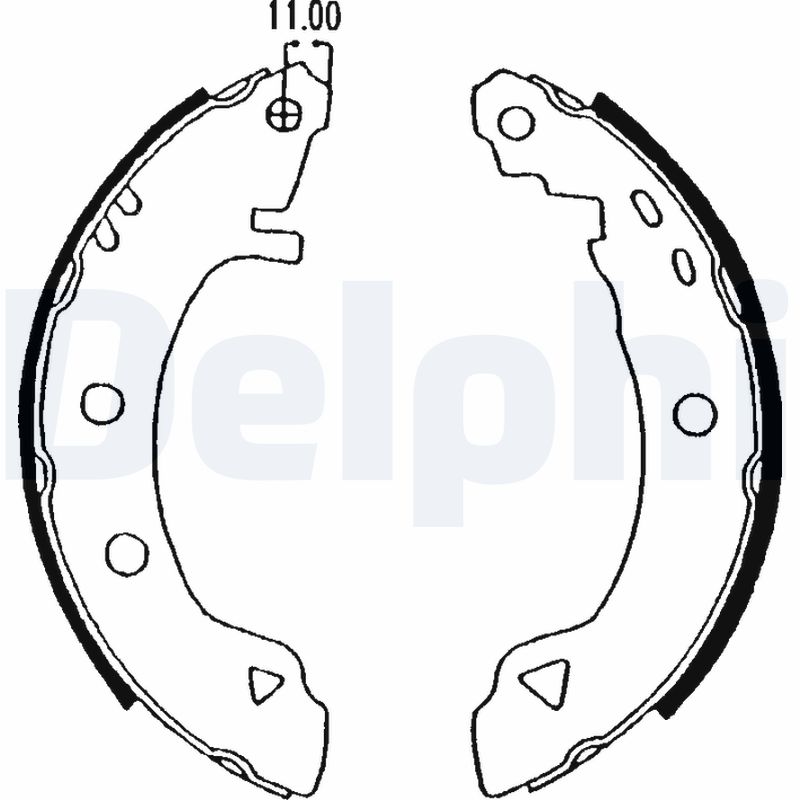 DELPHI LS1575 Kit ganasce freno