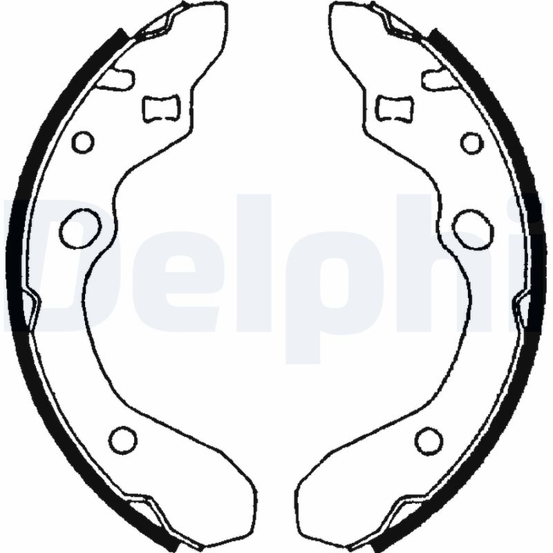 DELPHI LS1679 Kit ganasce freno