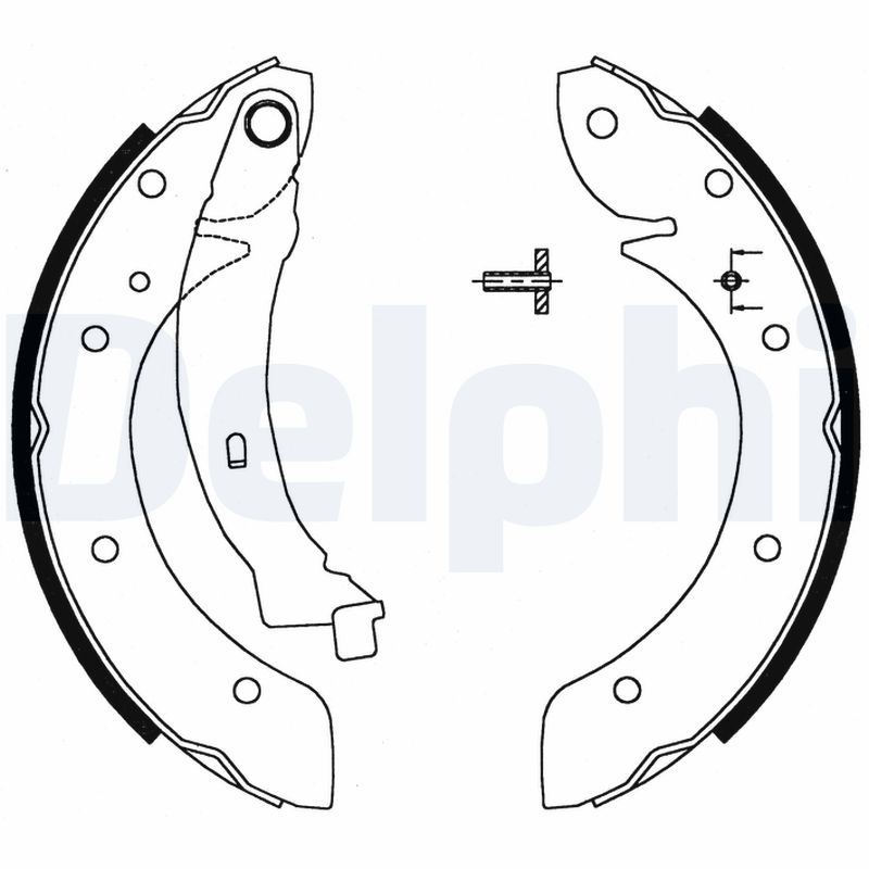 DELPHI LS1716 Kit ganasce freno