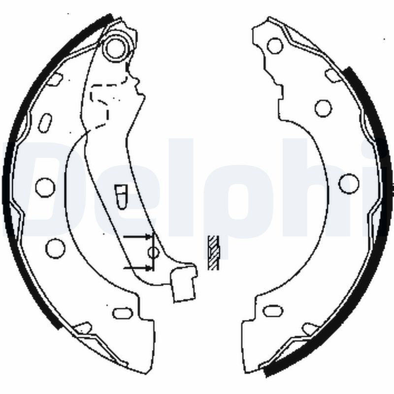 DELPHI LS1842 Set saboti frana