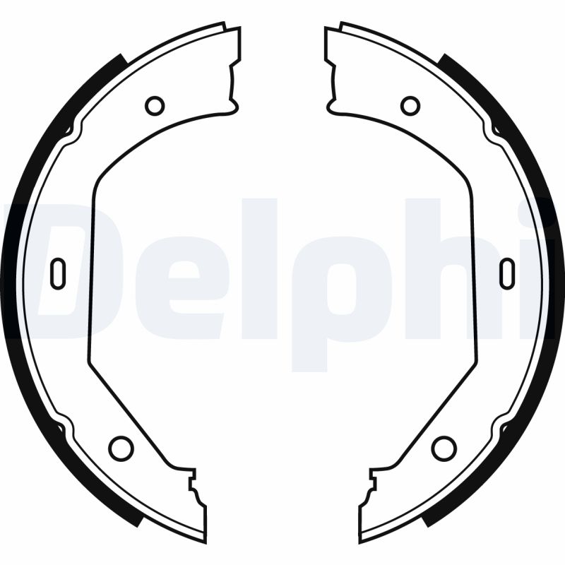 DELPHI LS1857 Kit ganasce, Freno stazionamento-Kit ganasce, Freno stazionamento-Ricambi Euro