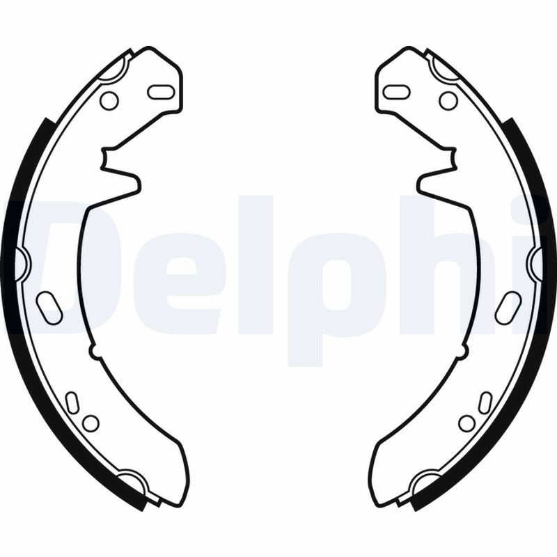 DELPHI LS1867 Kit ganasce, Freno stazionamento