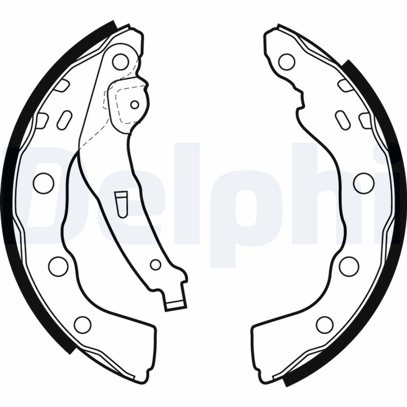 DELPHI LS1880 Kit ganasce freno-Kit ganasce freno-Ricambi Euro