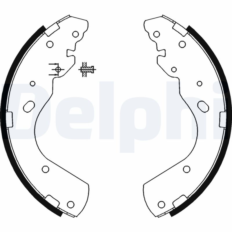 DELPHI LS1897 Set saboti frana